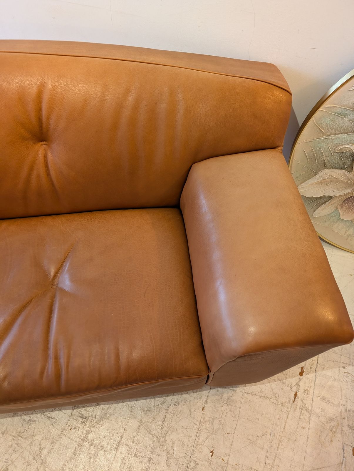 Vintage Dutch Buffalo Leather 'Rivera' Sofa By Gijs Papavoine For Montis C 1980s / 90s photo furniture