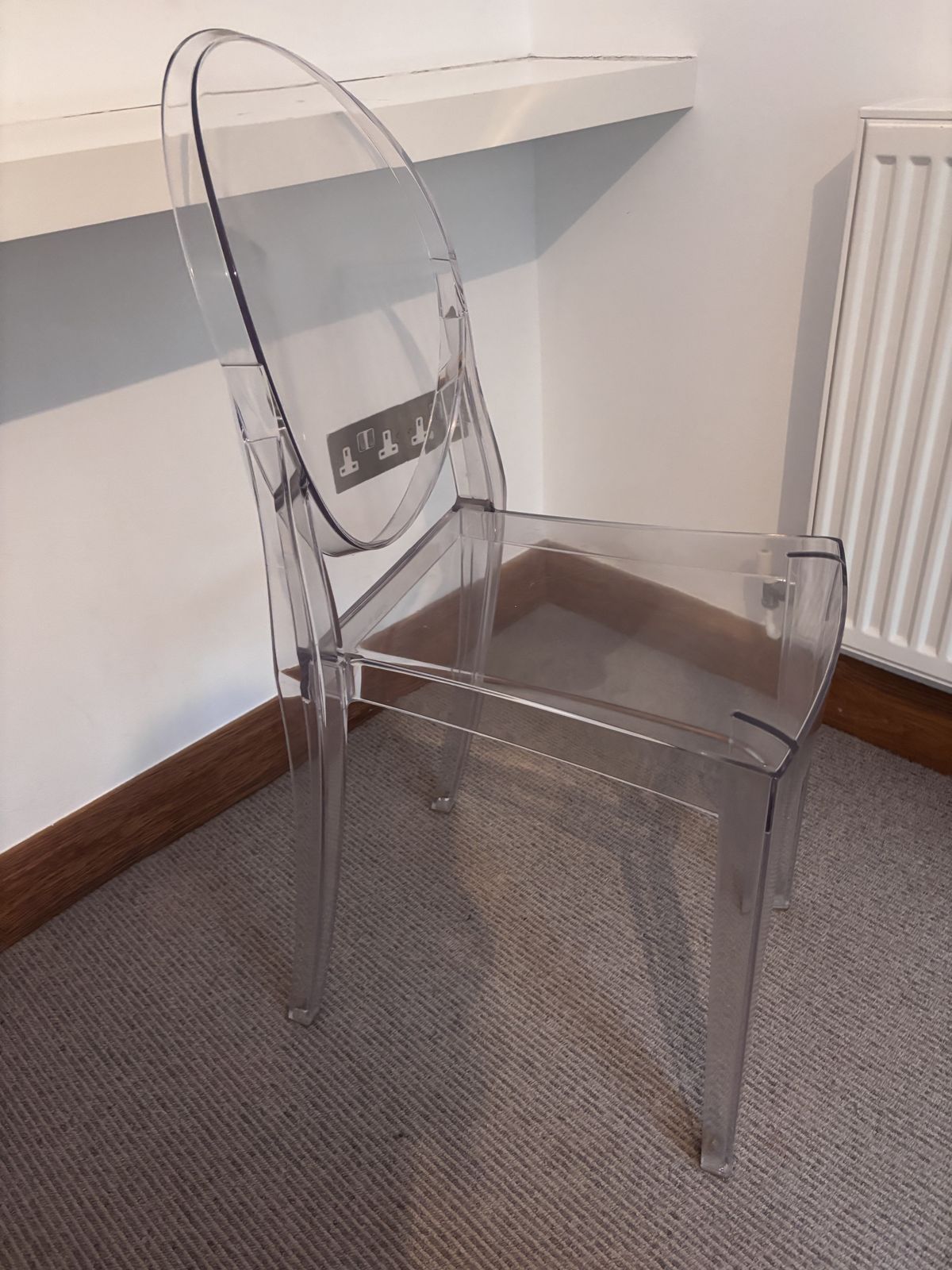 Furniture Kartell Victoria Ghost Dining Table/Dressing Tabke Chair Rrp£194+ photo