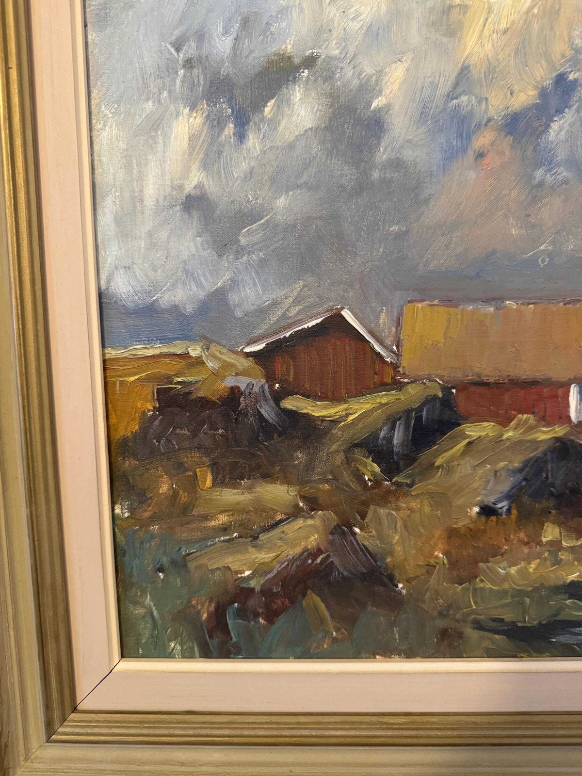 Swedish Artist  O. Styrén Mid Century Modern Wall Art photo for sale
