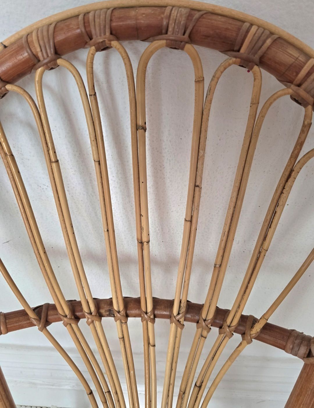 A Mid Century Italian Bamboo Chair, Riviera Style. photo vintage