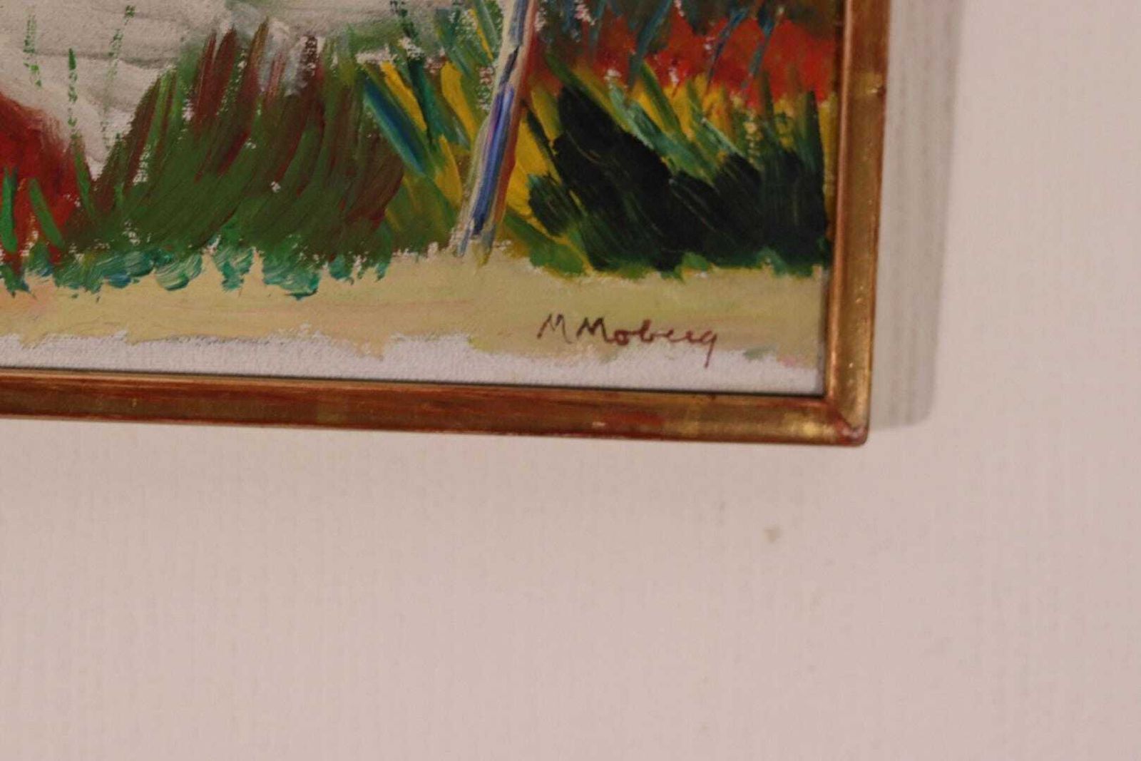 Original Swedish Oil On Canvas – “Camargue” By Maurice Moberg – Vintage & Framed – 33 × 41 Cm (13.0" × 16.1") photo buy