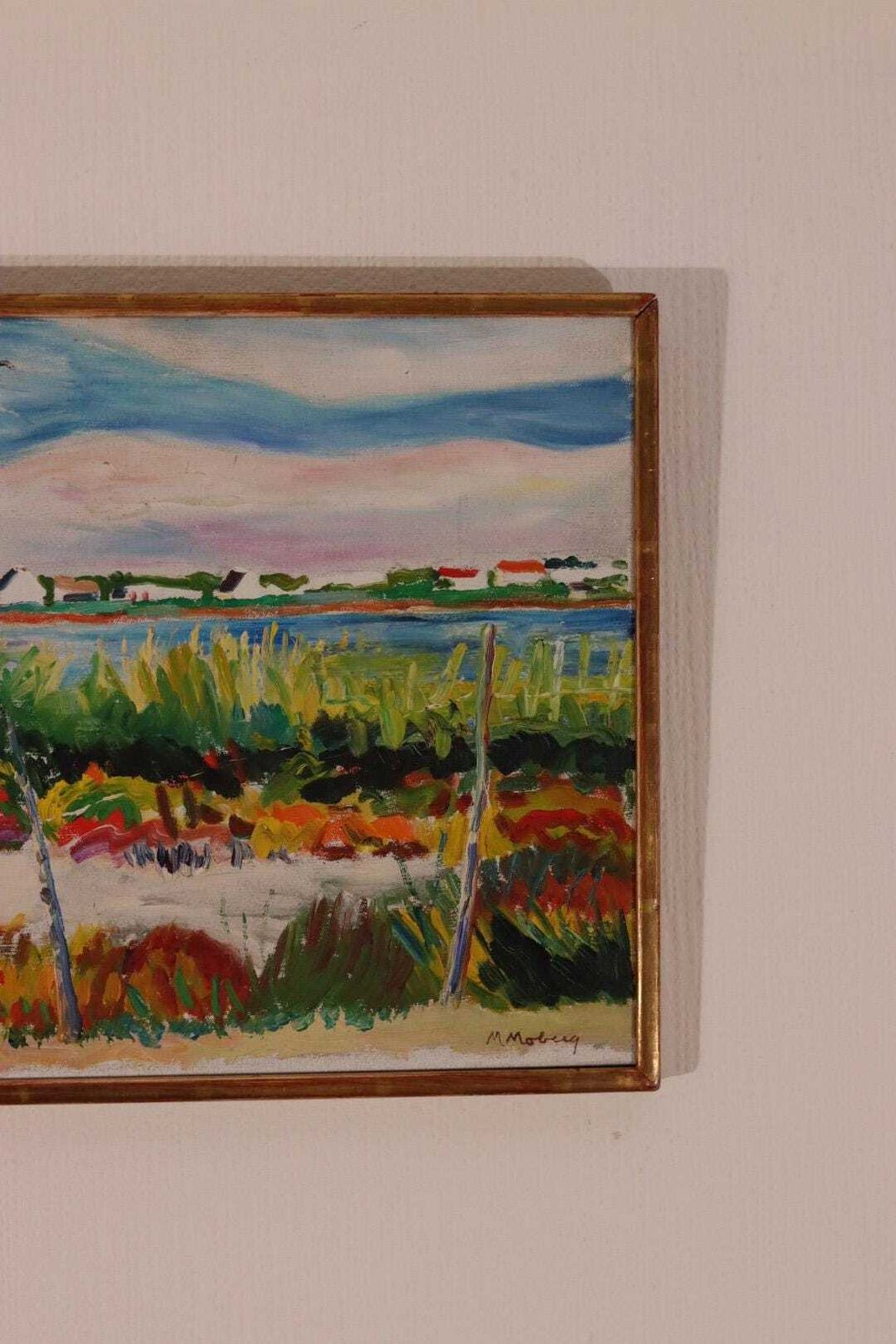 photo buy Original Swedish Oil On Canvas – “Camargue” By Maurice Moberg – Vintage & Framed – 33 × 41 Cm (13.0" × 16.1")