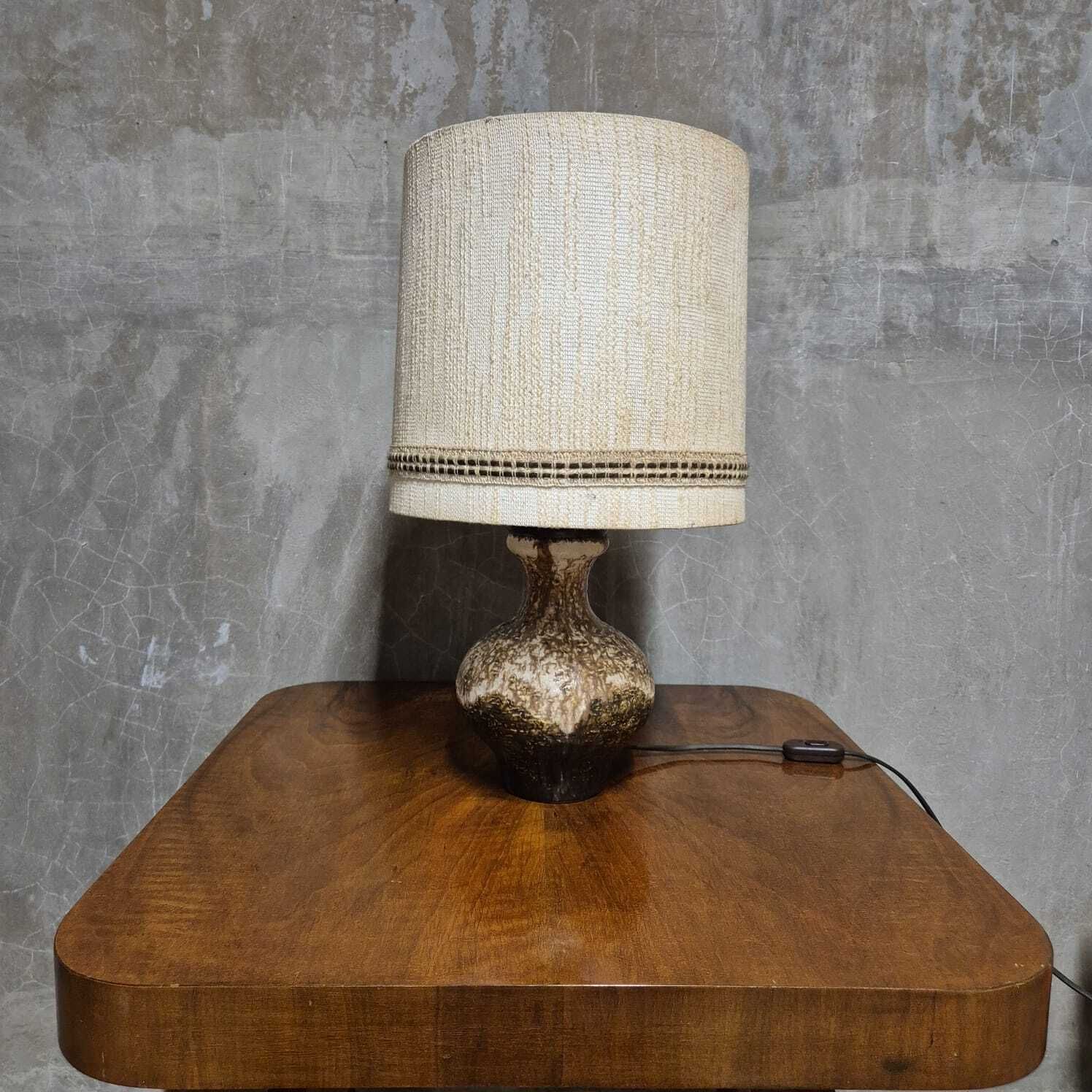 Mid Century Ceramic Table Lamp, Czechoslovakia, 1960s–1970s