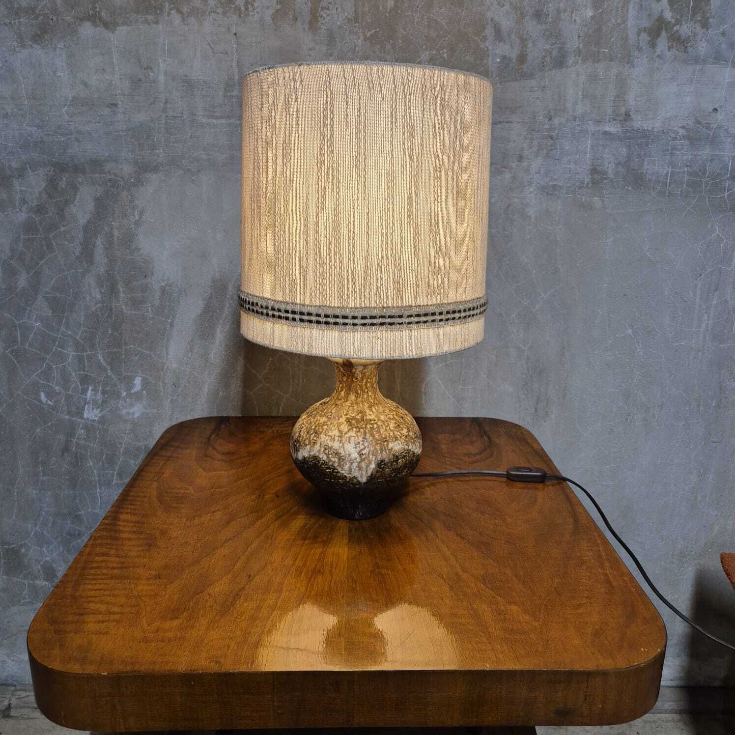 Mid Century Ceramic Table Lamp, Czechoslovakia, 1960s–1970s photo 416.0