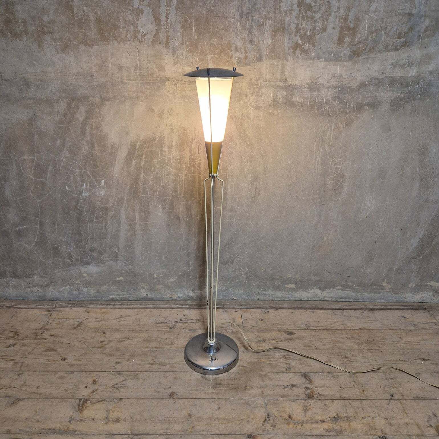 Mid Century Floor Lamp, In The Style Of Stilnovo, 1960s photo 999.0