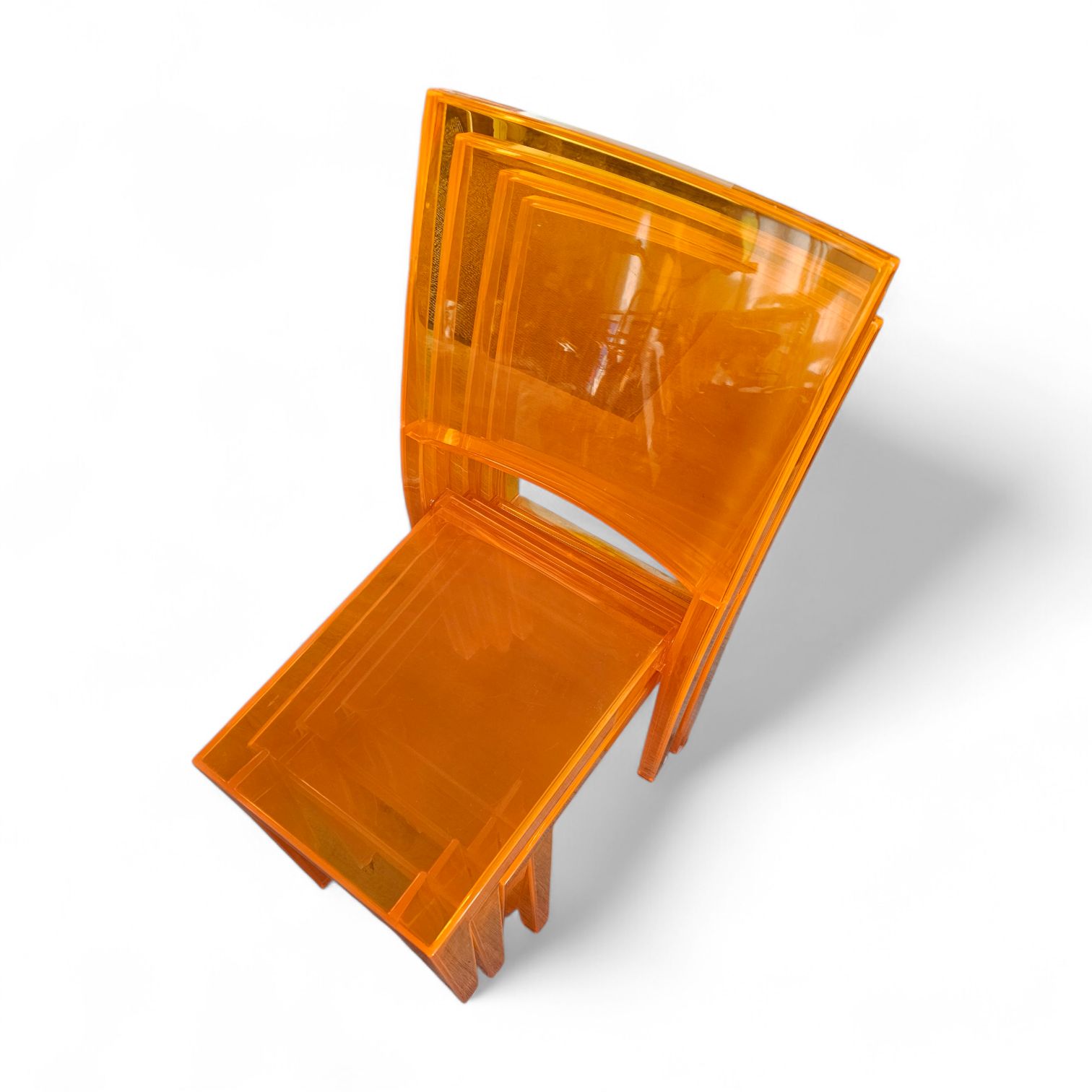 4 X La Marie Chairs / Philippe Starck / Kartell 2001 photo furniture