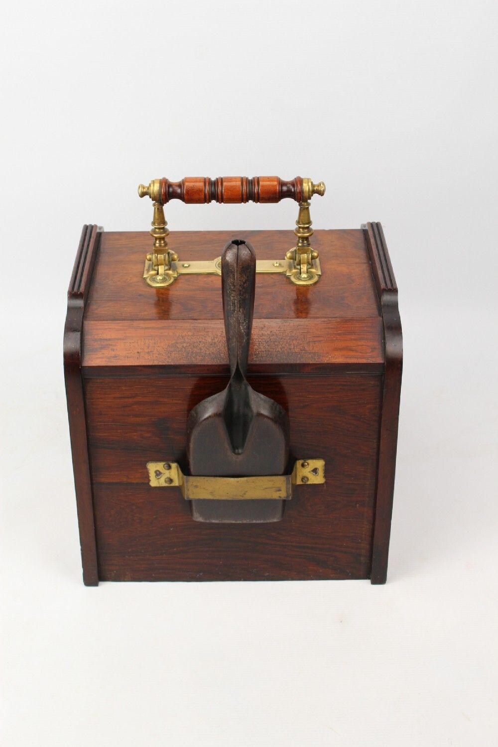 Victorian Inlaid Rosewood Metamorphic Coal Scuttle photo Furniture