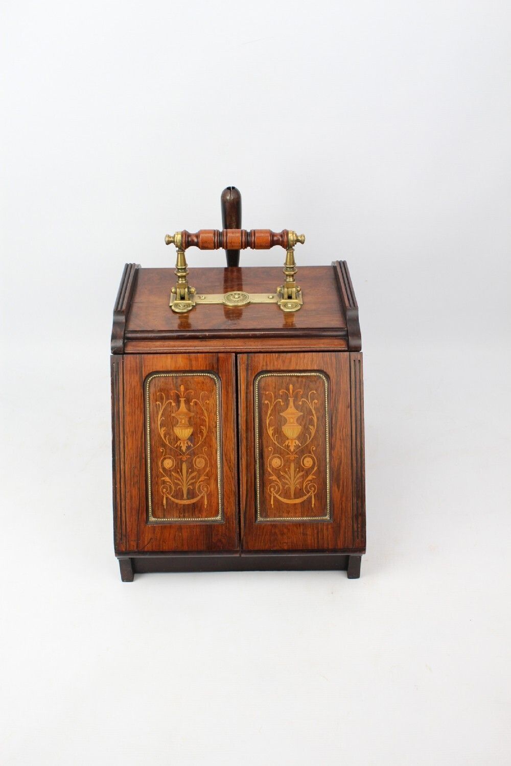 photo vinterior Victorian Inlaid Rosewood Metamorphic Coal Scuttle