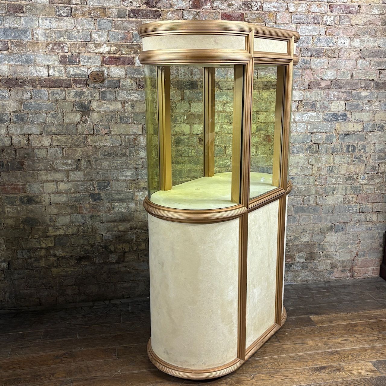 1970s Bowed Shop Display Cabinet photo for sale