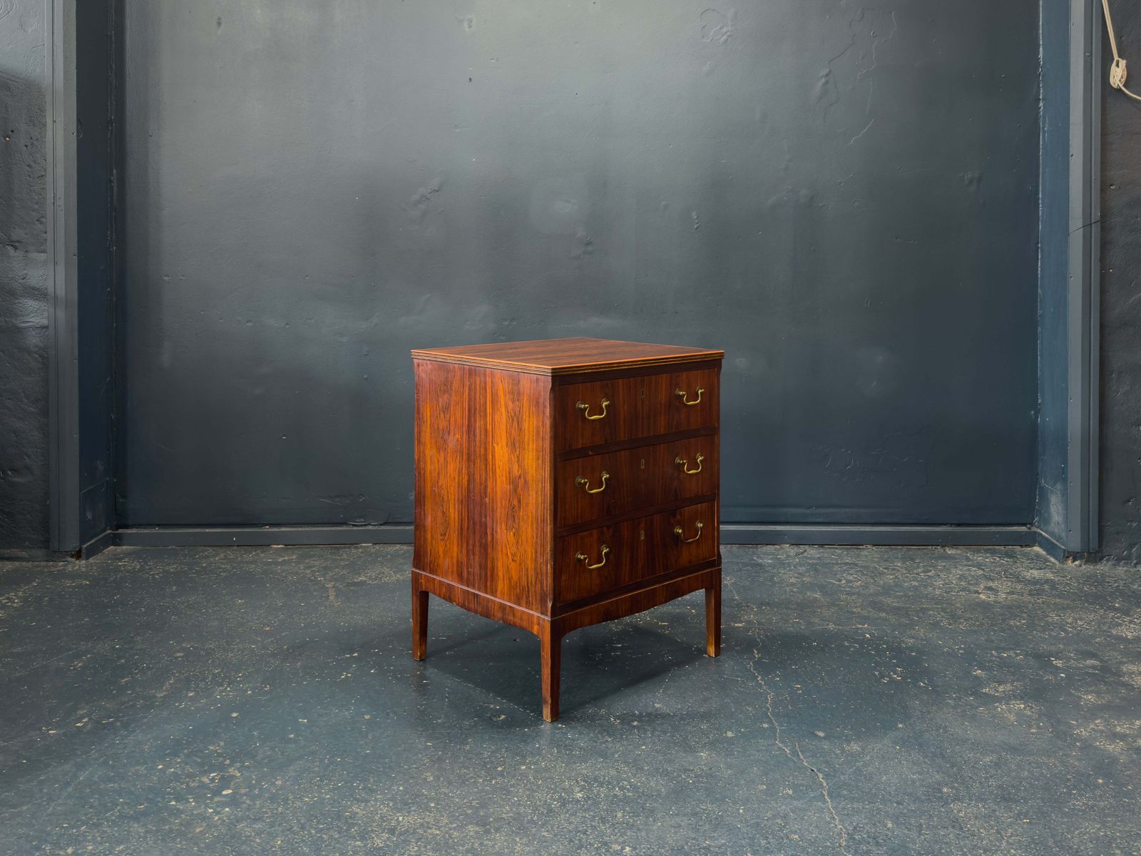 Rosewood Chest Of Drawers With Brass Handles photo furniture
