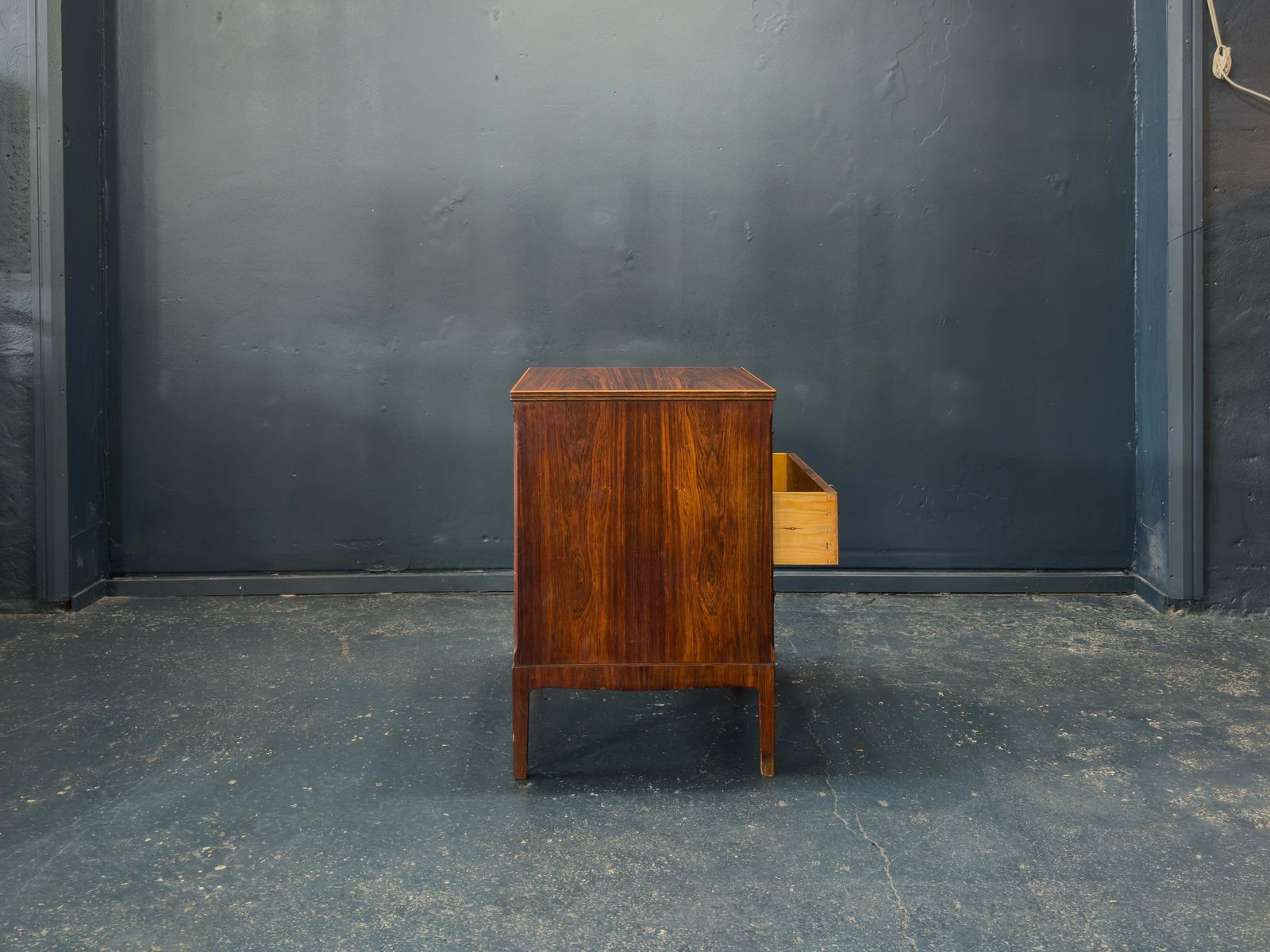 Rosewood Chest Of Drawers With Brass Handles photo vinterior