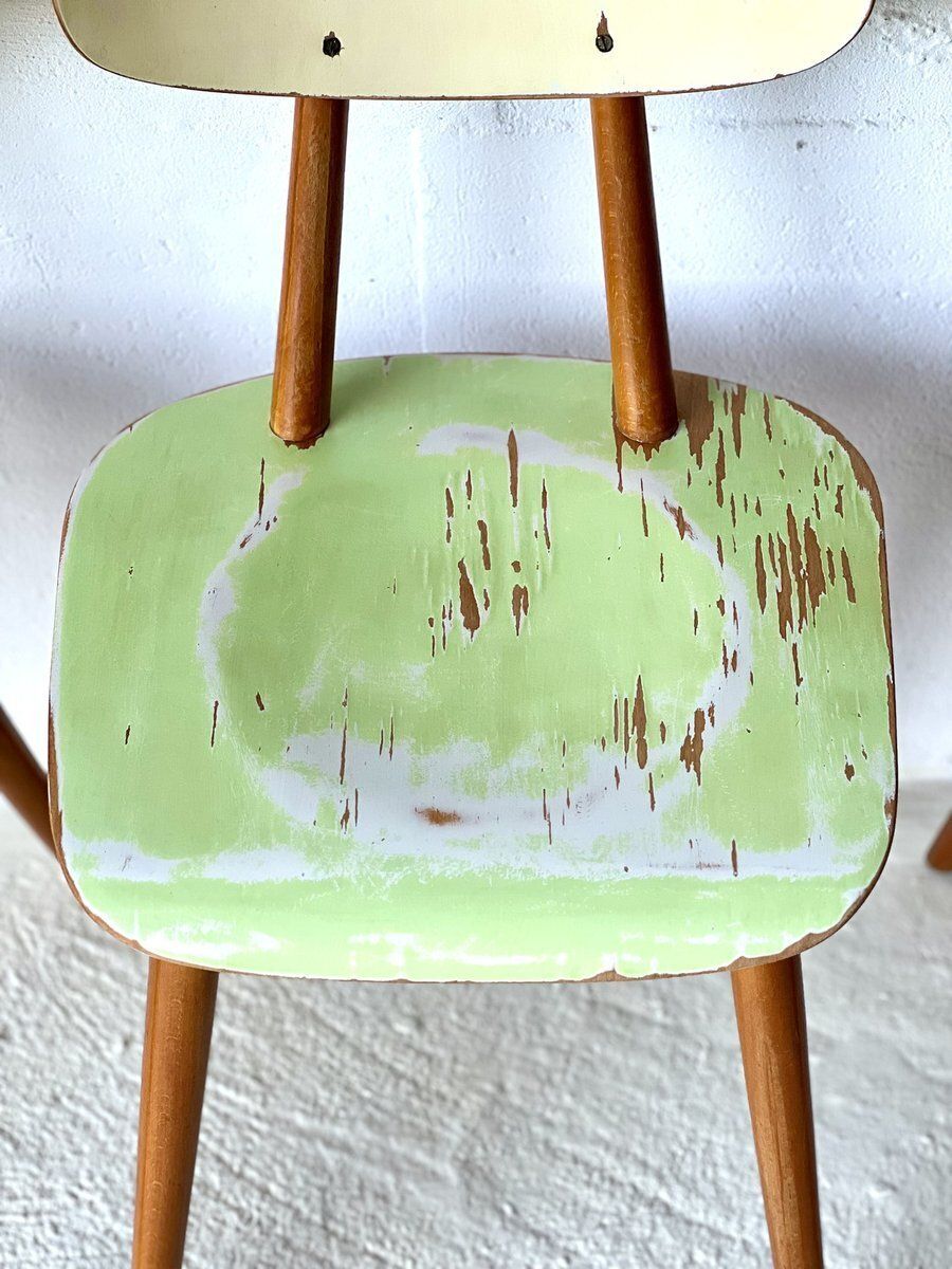 Eetkamerstoelen Van Ton, Ca. Jaren 1960, Set Van 4 photo vintage