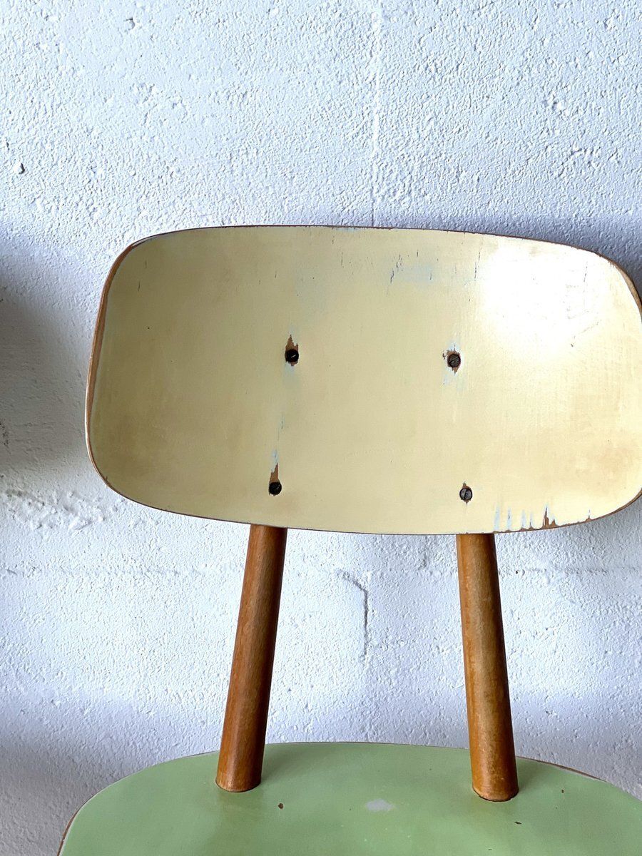 photo for sale Eetkamerstoelen Van Ton, Ca. Jaren 1960, Set Van 4