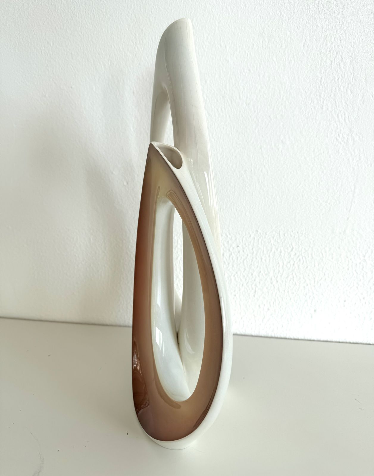photo furniture Italian Midcentury Sculptural Ceramic Vase By Vibi Torino, 1950s