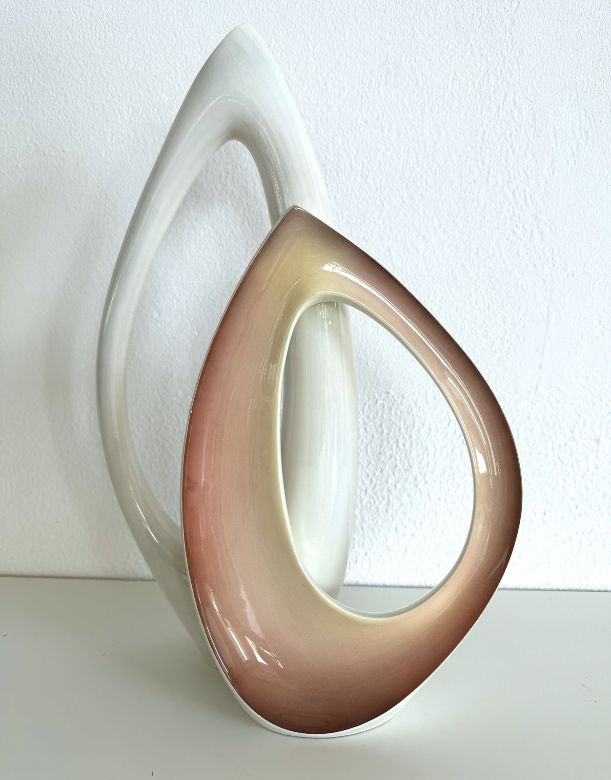 Home Decor Italian Midcentury Sculptural Ceramic Vase By Vibi Torino, 1950s photo