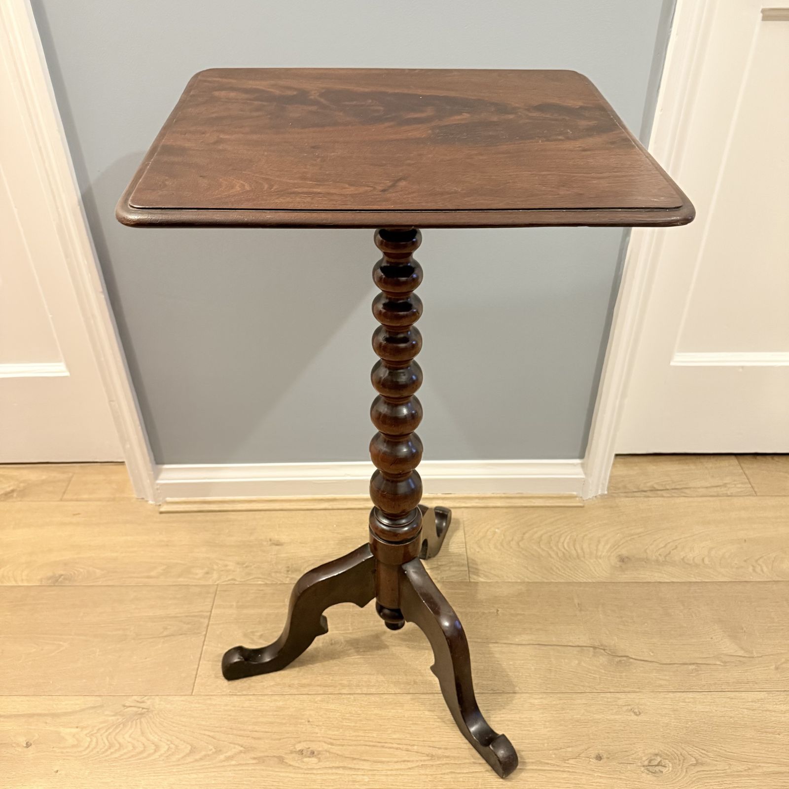 Victorian Mahogany Bobbin Tripod Table photo furniture