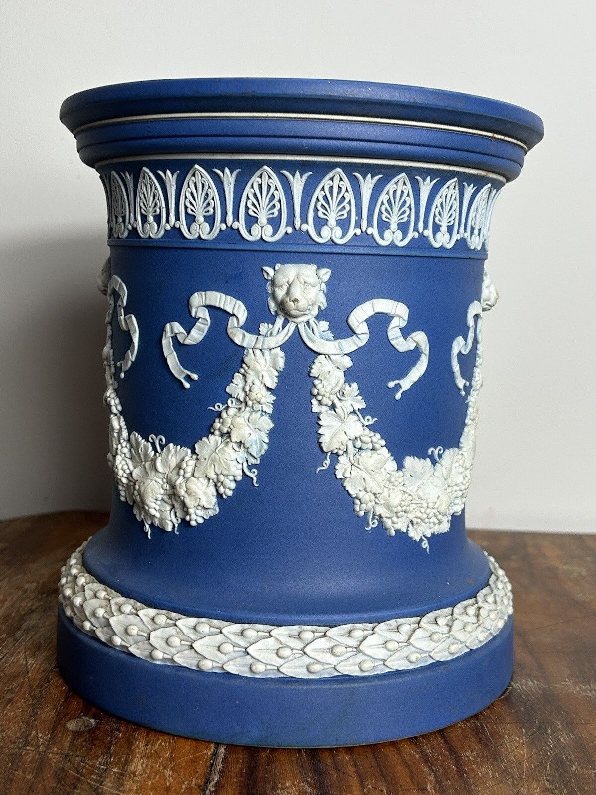 Wedgwood Jasperware Pedestal Vase Stand Early 19thc Rare Antique 21cm photo 556.0