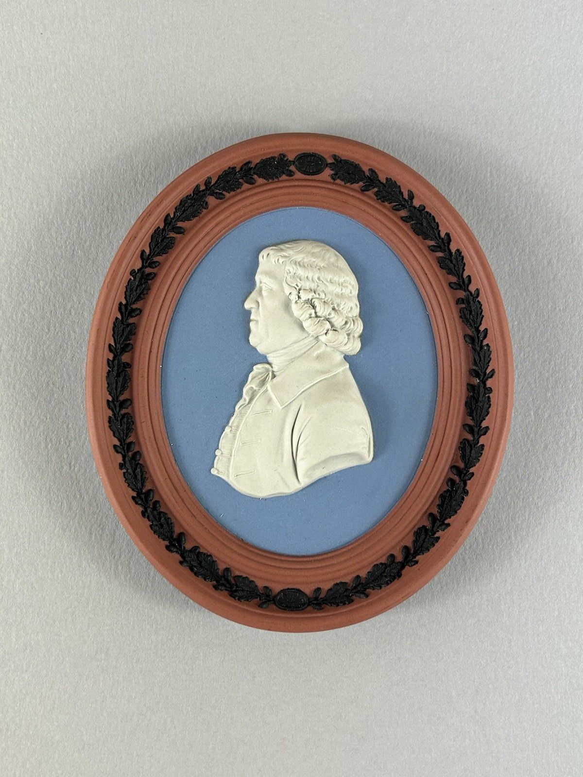 Wedgwood Jasperware Josiah Wedgwood 250th Anniversary Oval Medallion Le 1979