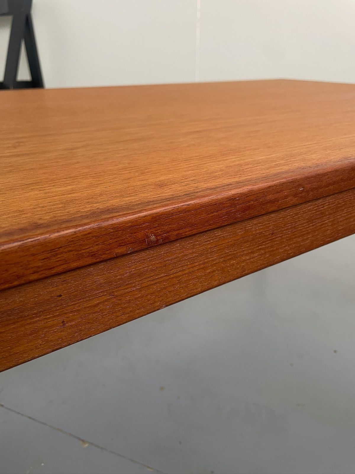 Extra Large Danish Teak Coffee Table Mid Century Modern With Castor Wheels photo vintage