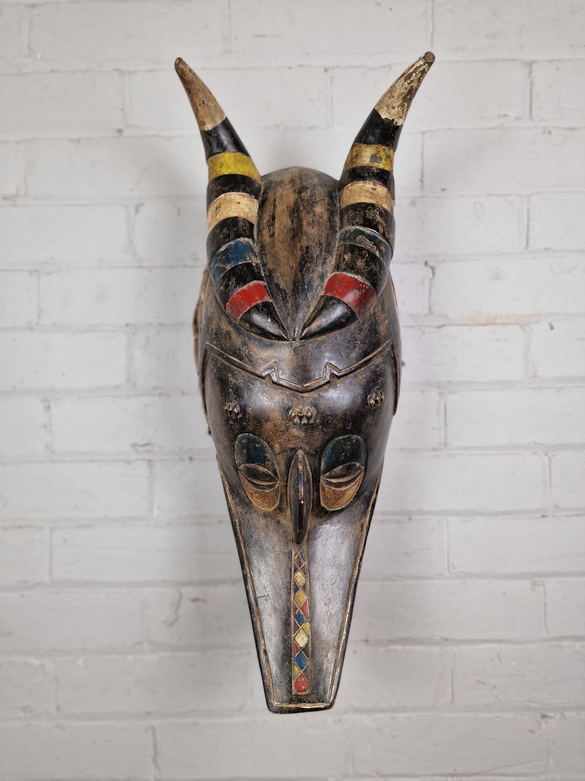 Gouro 'Zamble' Tribal Mask, Ivory Coast. photo furniture