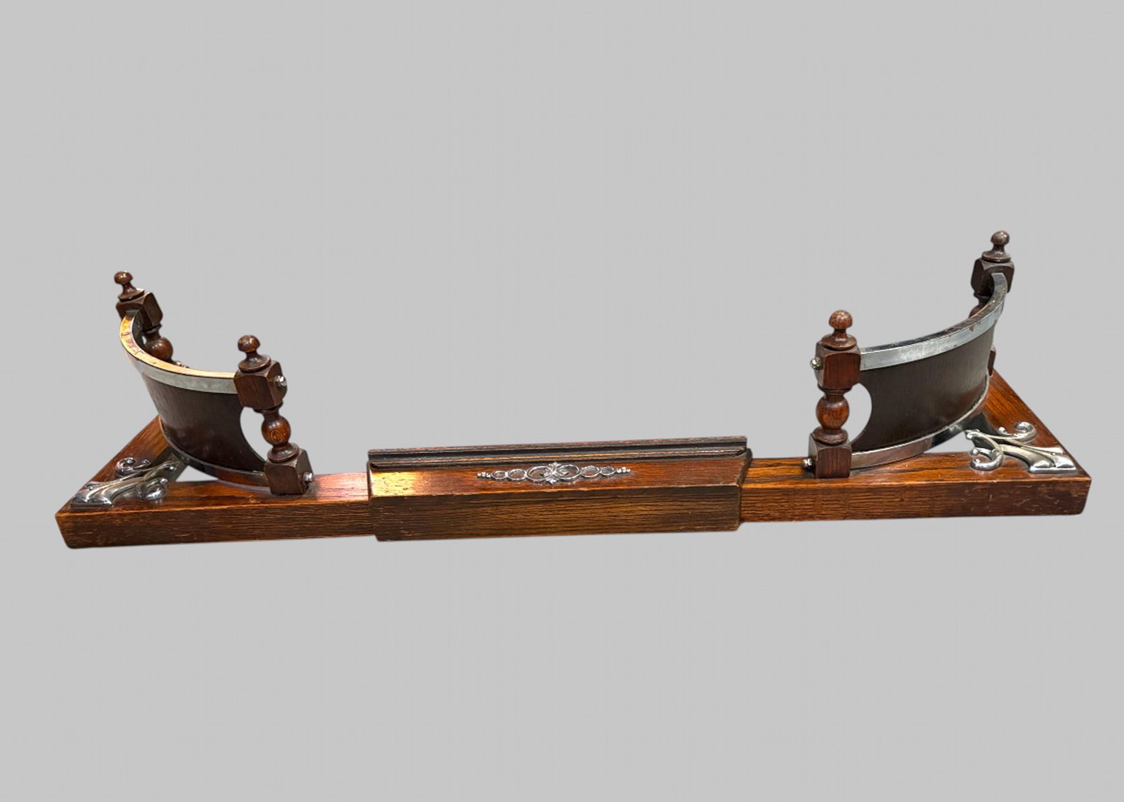 Aesthetic Movement Oak Extending Fireplace Fender, C.1875–1890