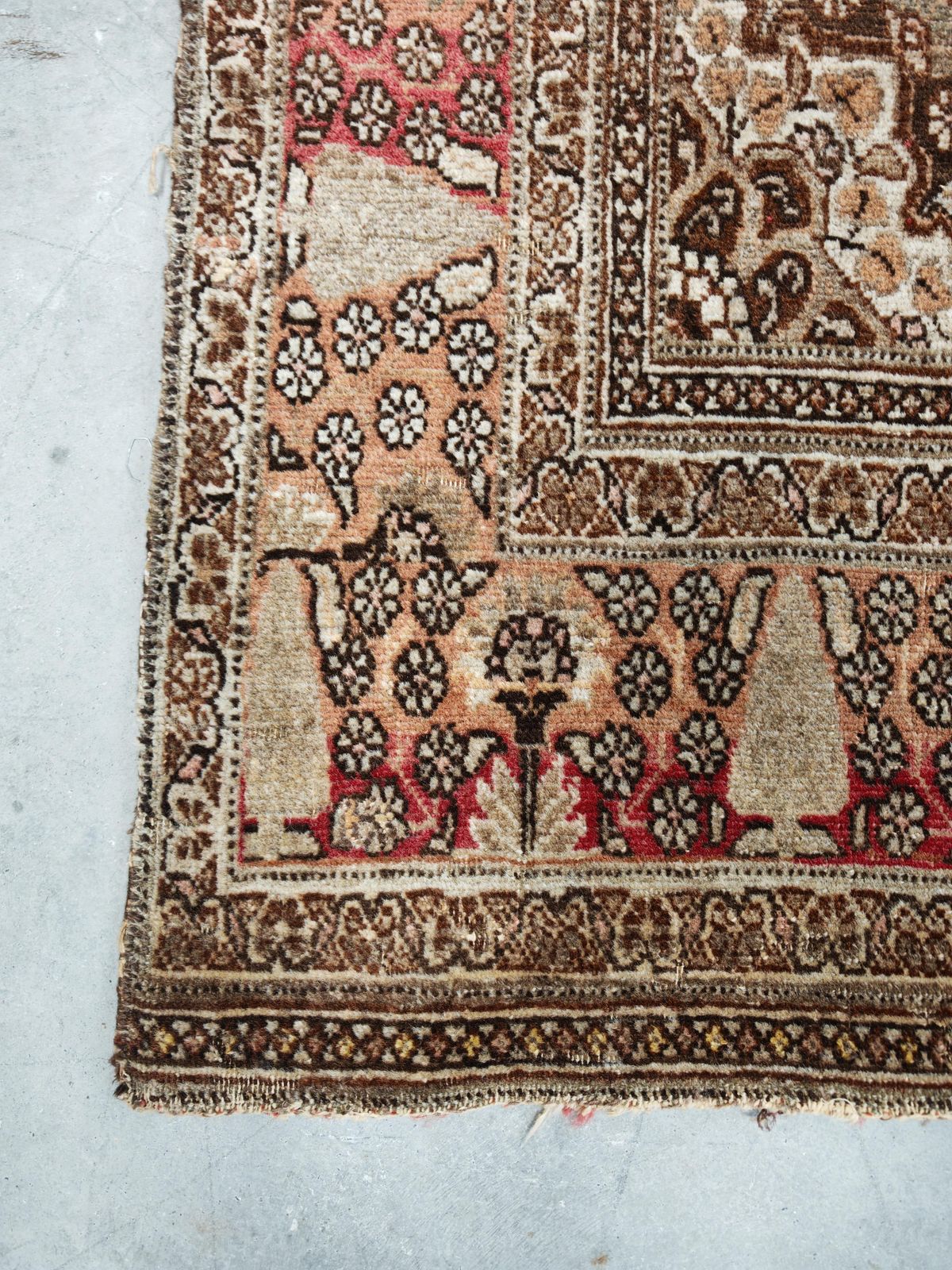 Antique Tabriz Rug In Superb Tones, 100% Wool, West Asia 1920s photo Textiles