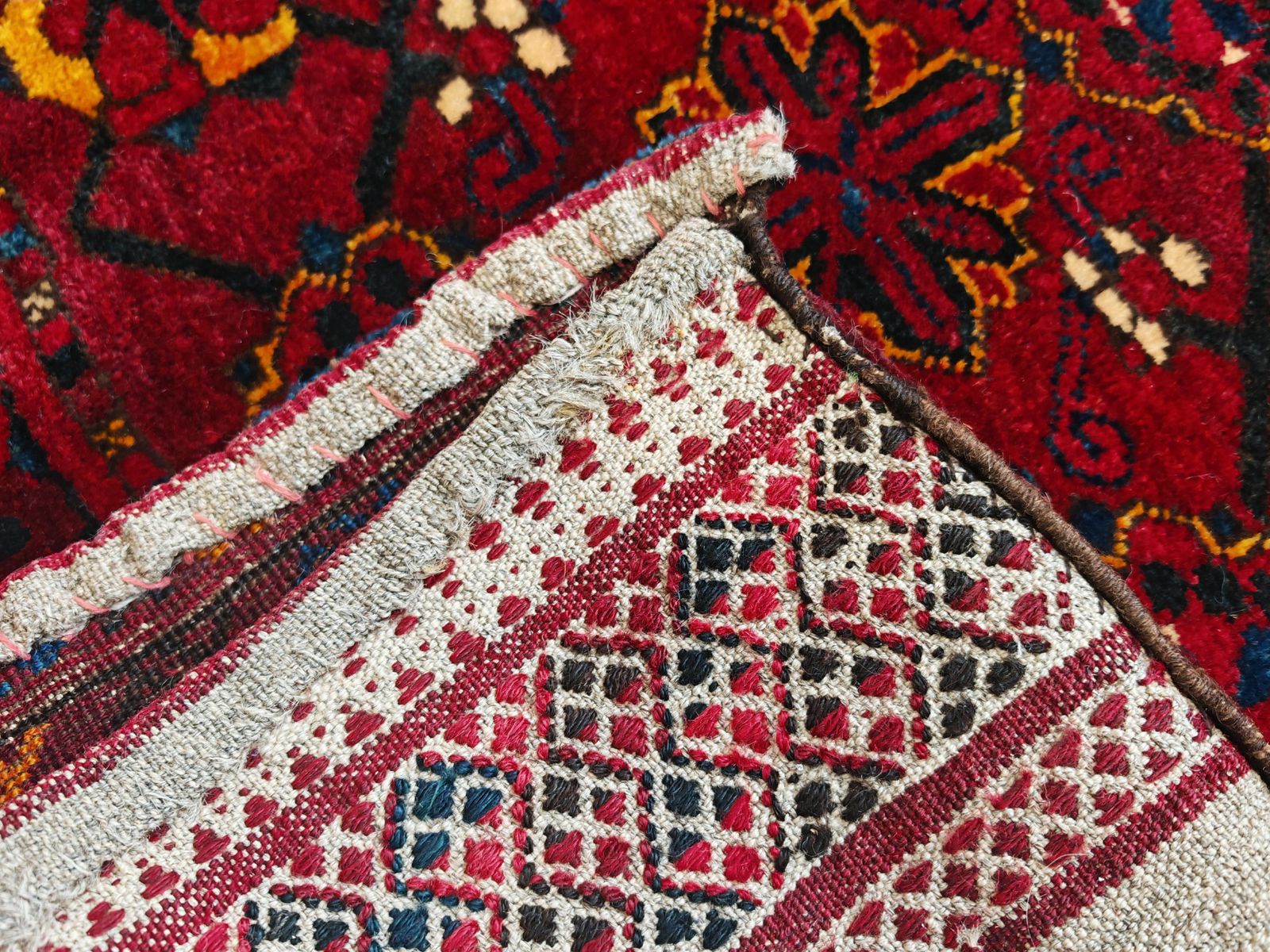 Antique Bashiri Chuval Or Storage Bag In Thick And Soft Wool Pile, Natural Dyes photo 1500.0