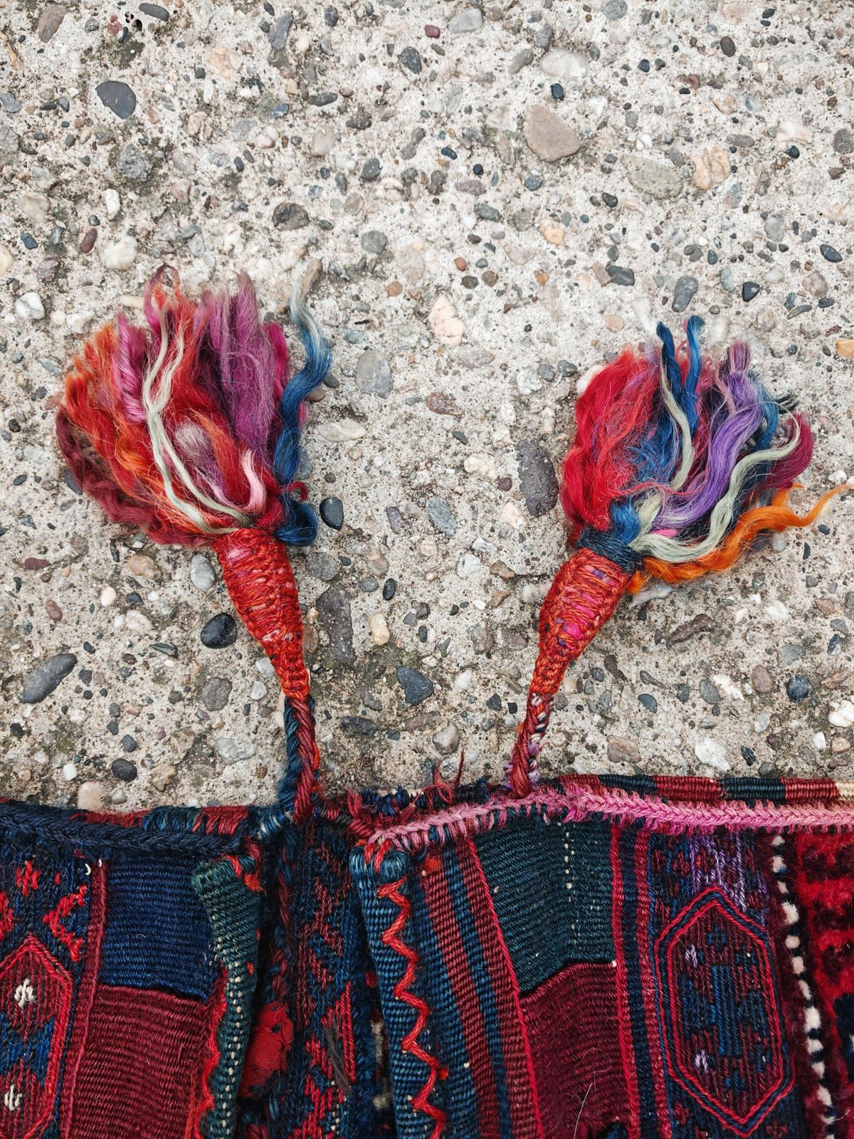 photo for sale Antique Kurdish Hand Knotted Camel Saddle Rug, Herki Tribe, 19th Century