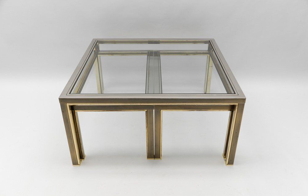 Vintage French Nesting Tables, 1970s, Set Of 3 photo furniture
