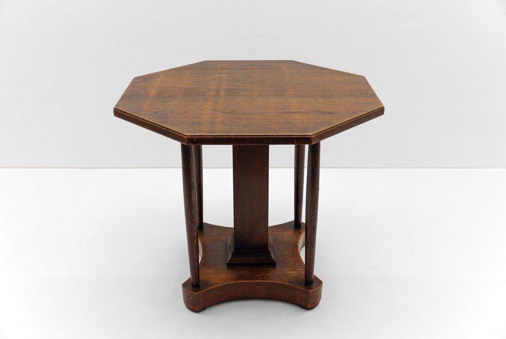 Art Deco Wooden Table, Germany, 1940s photo vinterior