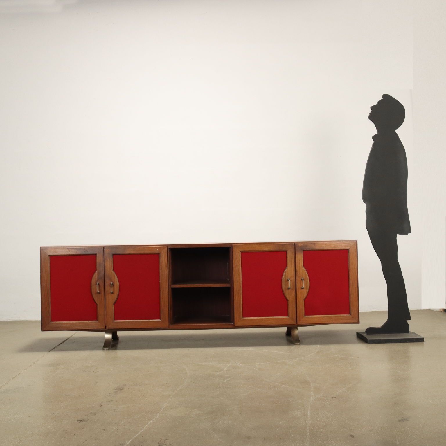 Vintage Sideboard S. Mazza Attr. Exotic Wood Veneer 1960s photo furniture