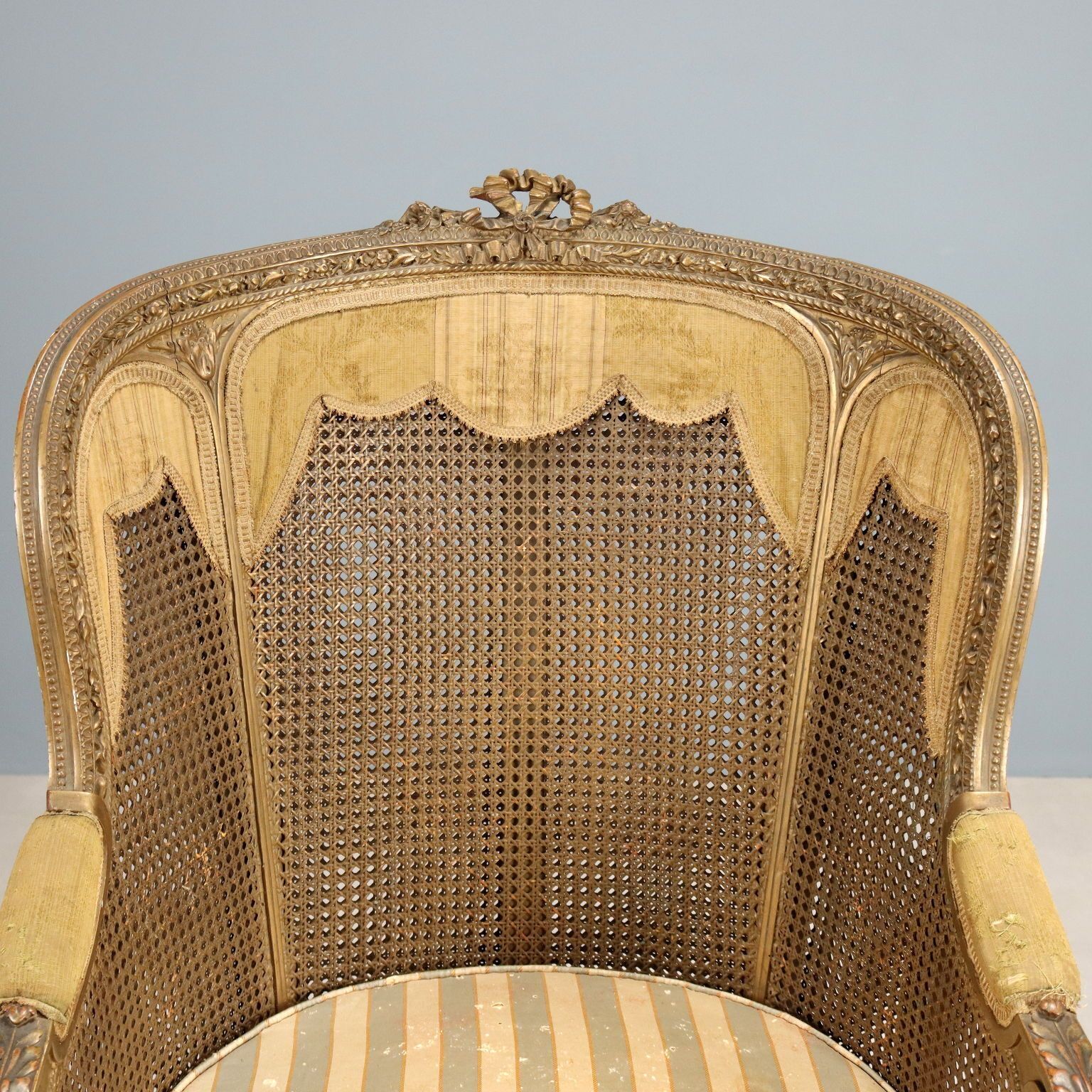 Armchair Neoclassical Style Vienna Straw XIX Century photo for sale