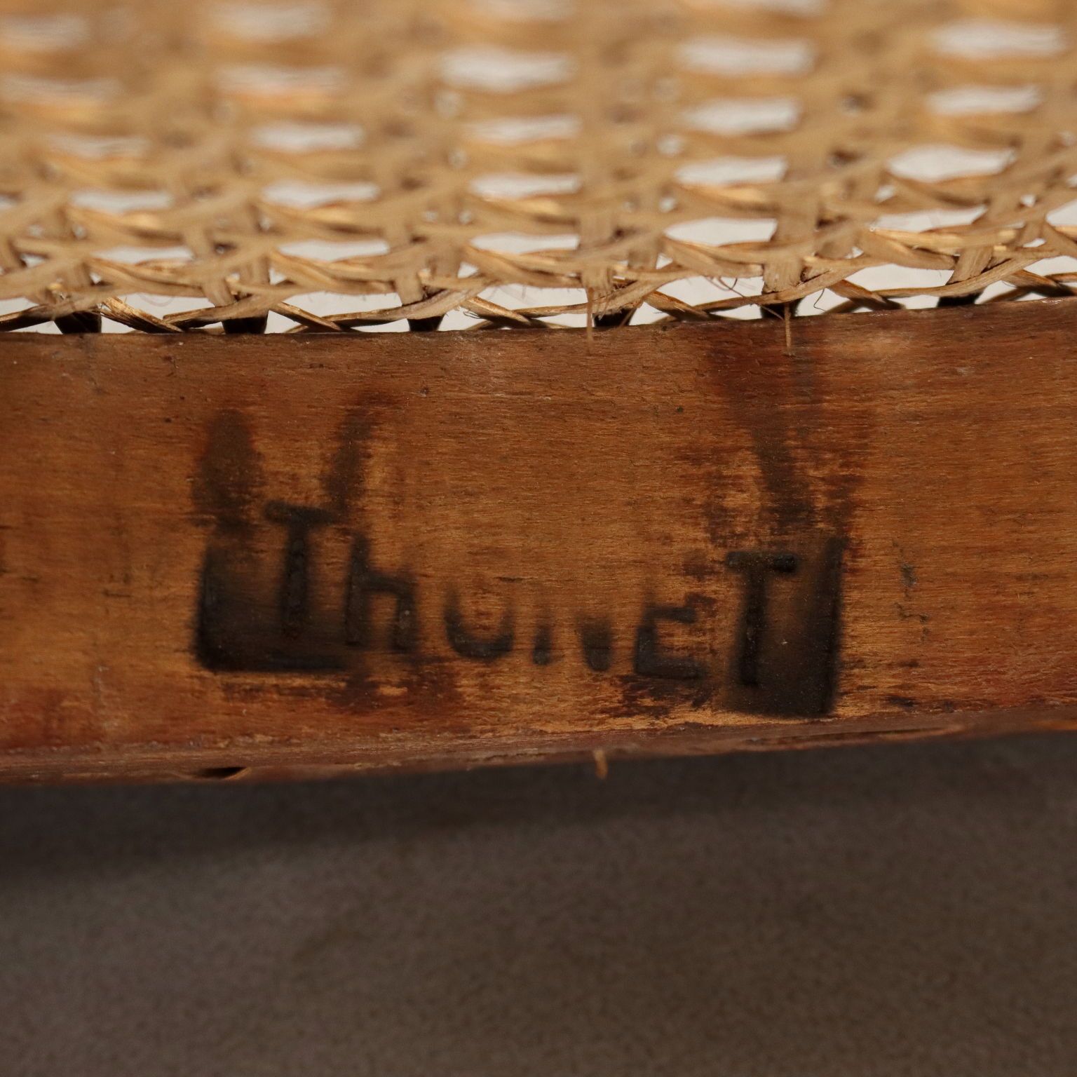 photo furniture Antique Thonet Armchair Beech Vienna Straw XIX Century
