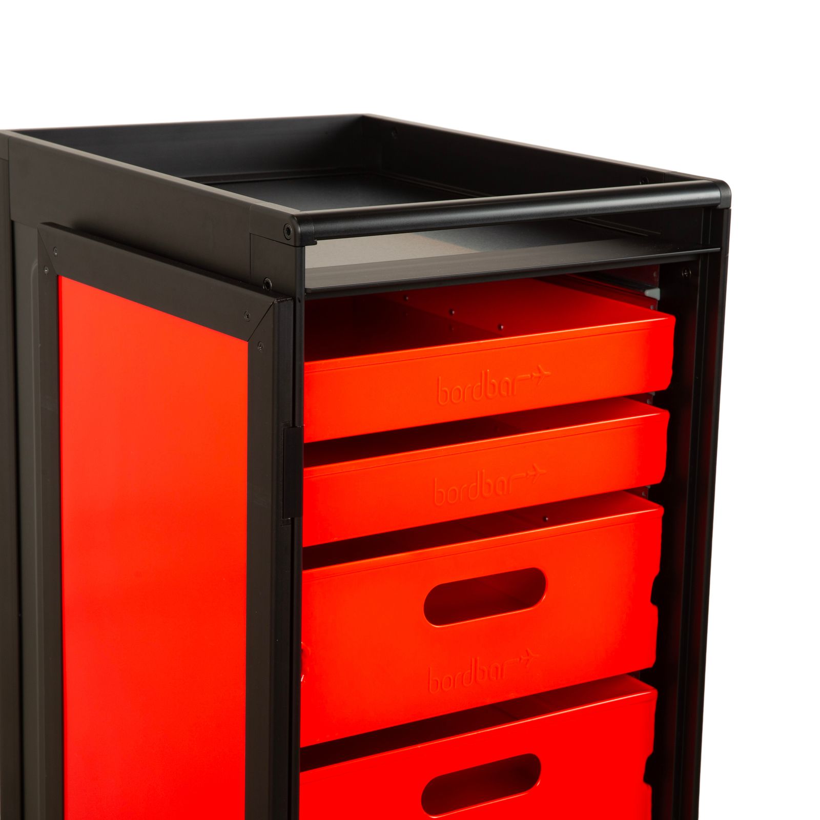Bordbar Voyager Neonblack Aircraft Trolley Neon Equipment Red Black photo buy