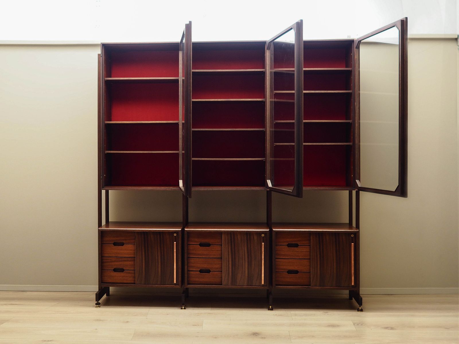 Vintage Modulaire Wandkast, Italiaans Design, Jaren 1960, Productie: Italië photo for sale