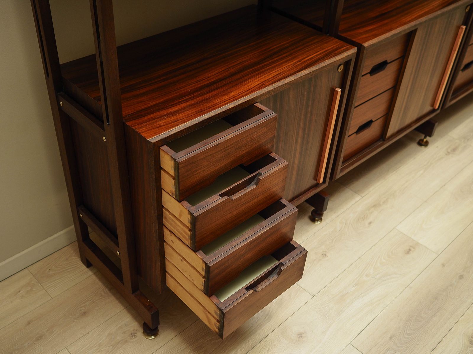 Vintage Modulaire Wandkast, Italiaans Design, Jaren 1960, Productie: Italië photo 8879.0