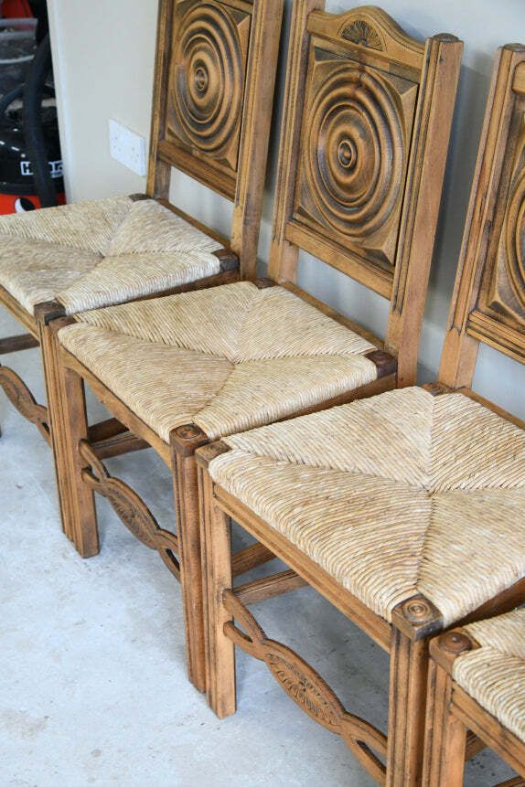 Set 6 French Dudouyt Style Dining Chairs photo vintage