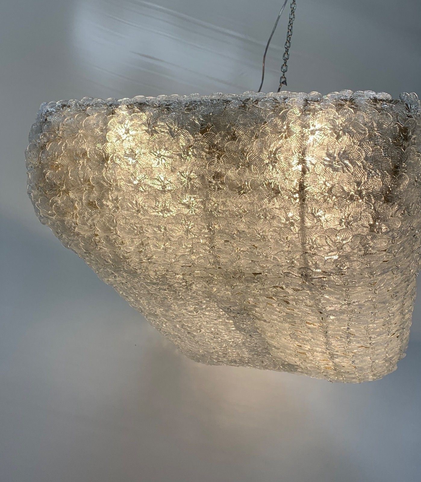 Chandelier Created By Enrico Neri&C.Snc With Murano Flowers Made In Italy photo 10502.0