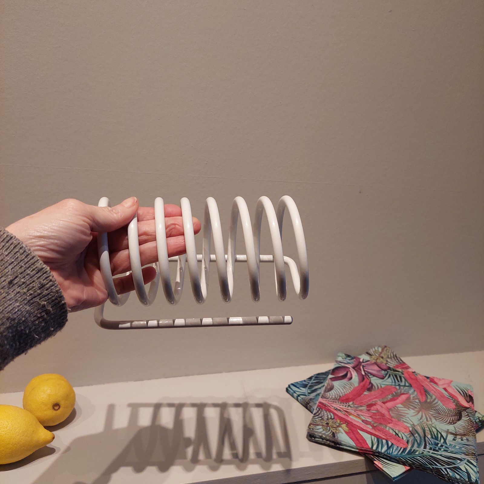 photo furniture Mid Century Space Age Habitat Toast Rack Letter Holder Desk Organiser 70s