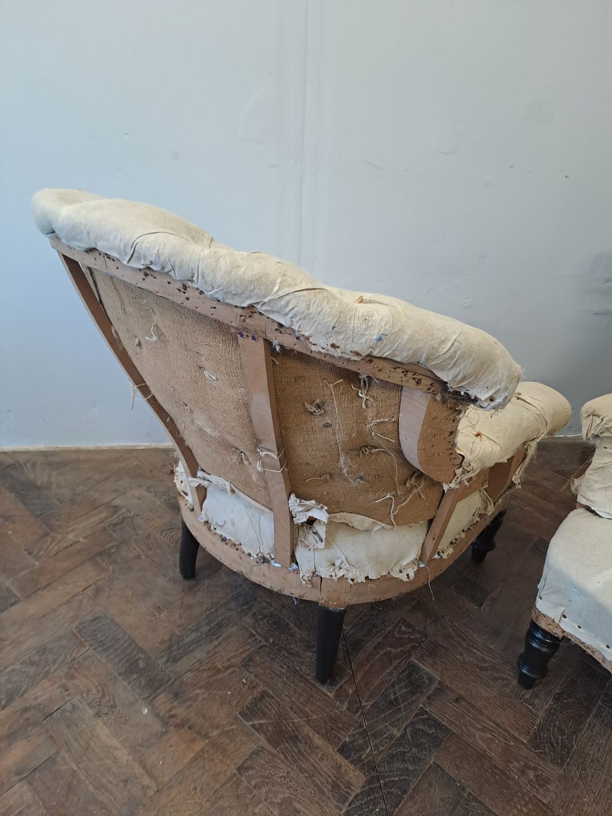 Pair Of Napoleon III Upholstered Armchairs photo furniture