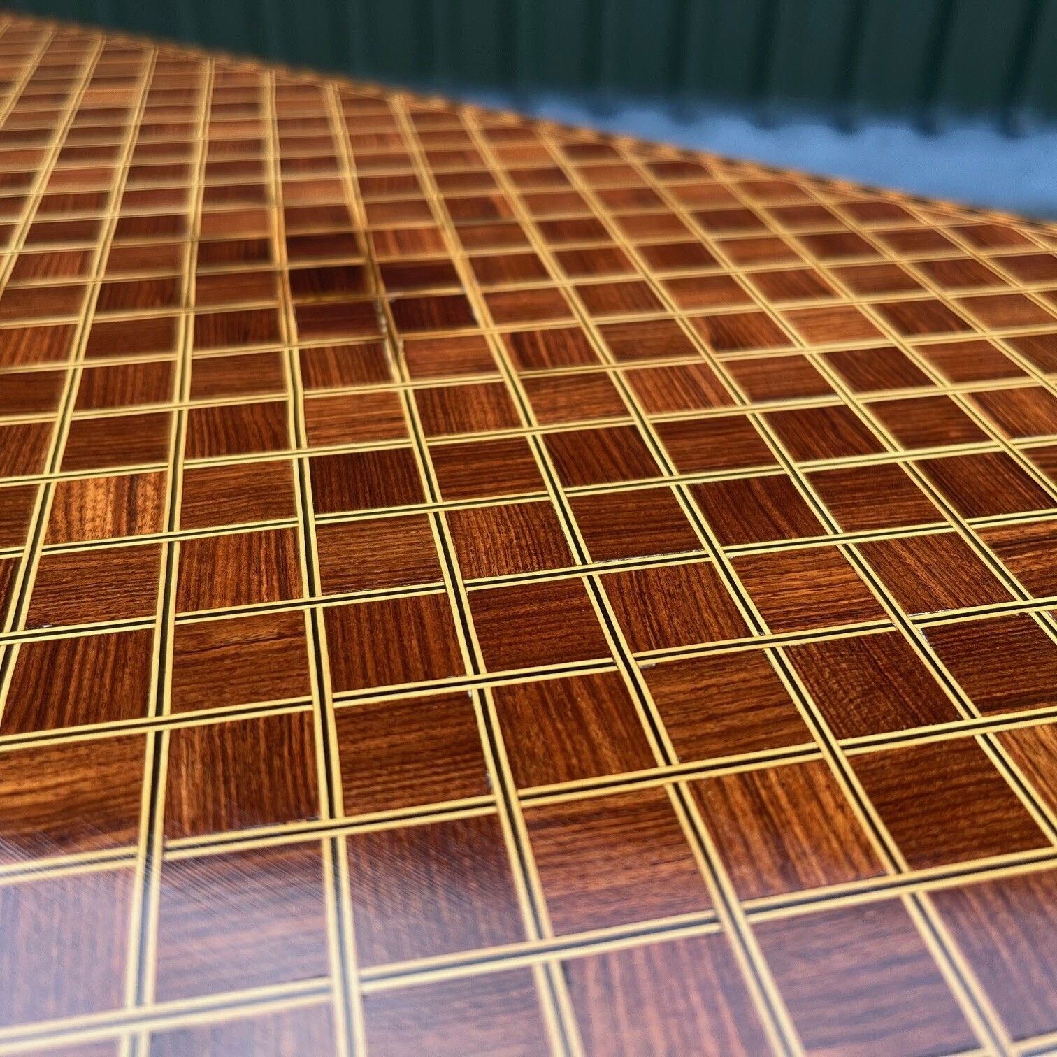 An Exhibition Quality Collingson & Lock Rosewood, Coromandel And Kingwood Inlaid Table photo for sale