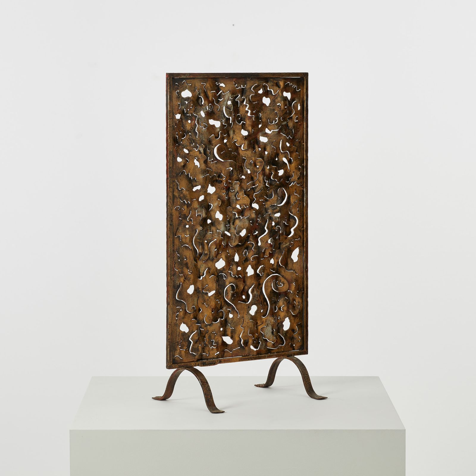 Salvino Marsura Traforo Fire Screen Treviso, Italy, 1970s photo furniture
