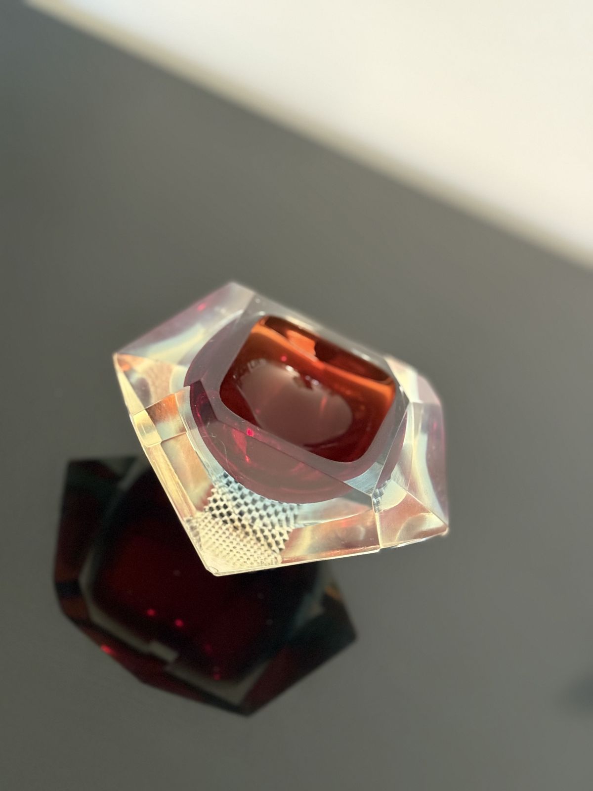 Murano Ashtray By Flavio Poli For Seguso Sommerso, Italy Circa 1962 photo furniture