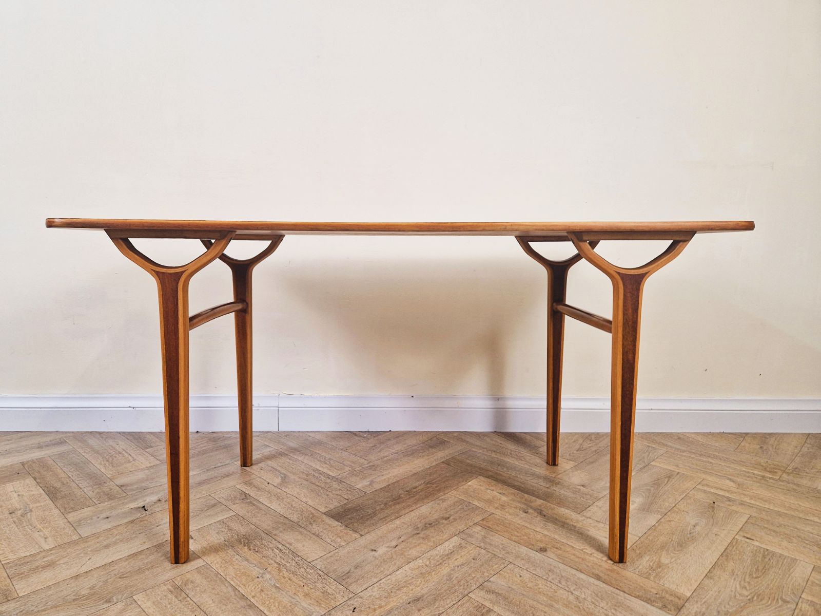 Peter Hvidt & Orla Mølgaard Nielsen Danish 'Ax Series' Tigerwood Coffee Table photo furniture