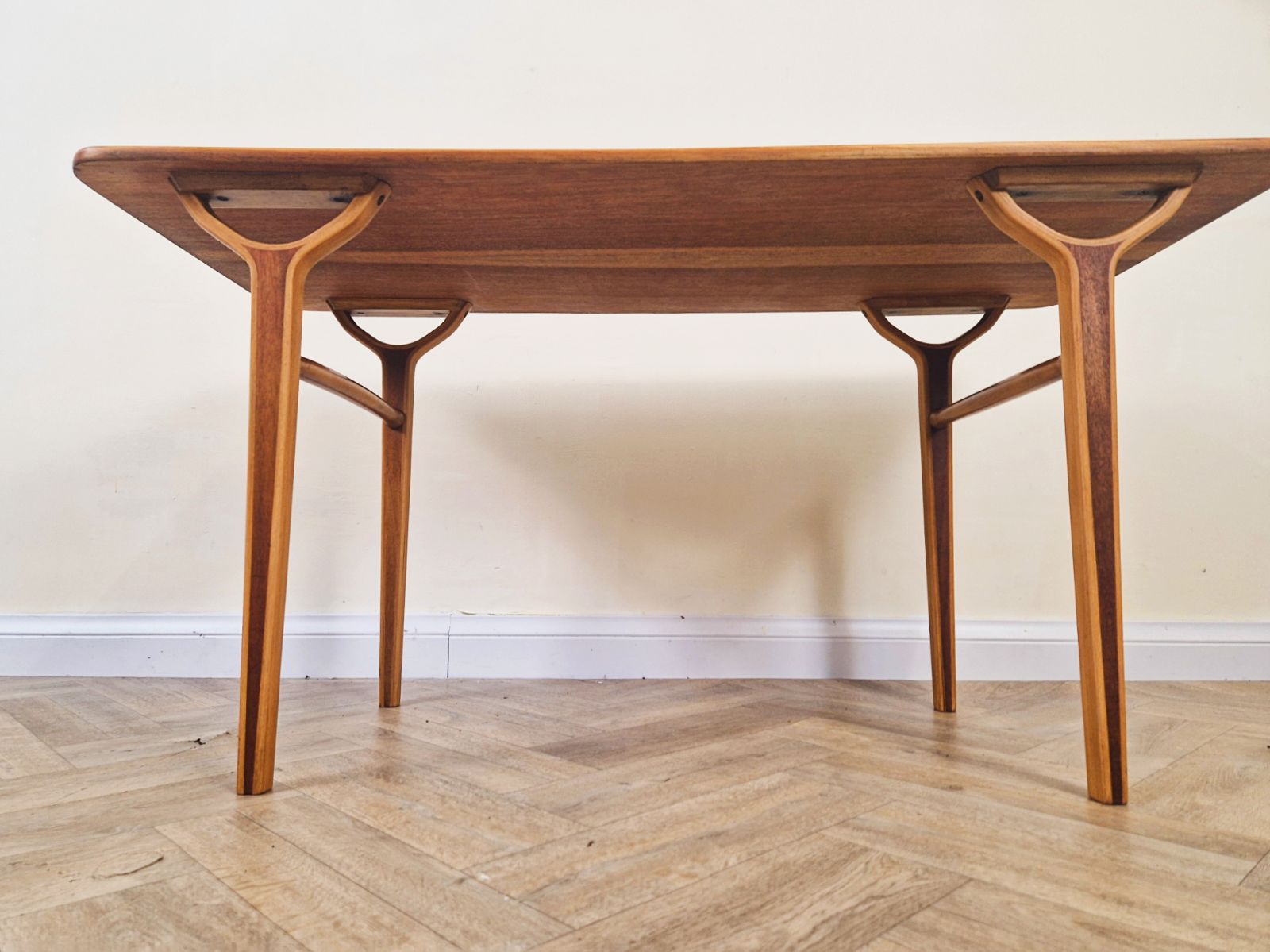 Peter Hvidt & Orla Mølgaard Nielsen Danish 'Ax Series' Tigerwood Coffee Table photo for sale