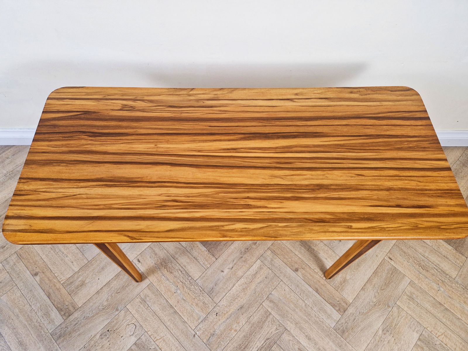 Peter Hvidt & Orla Mølgaard Nielsen Danish 'Ax Series' Tigerwood Coffee Table photo vinterior