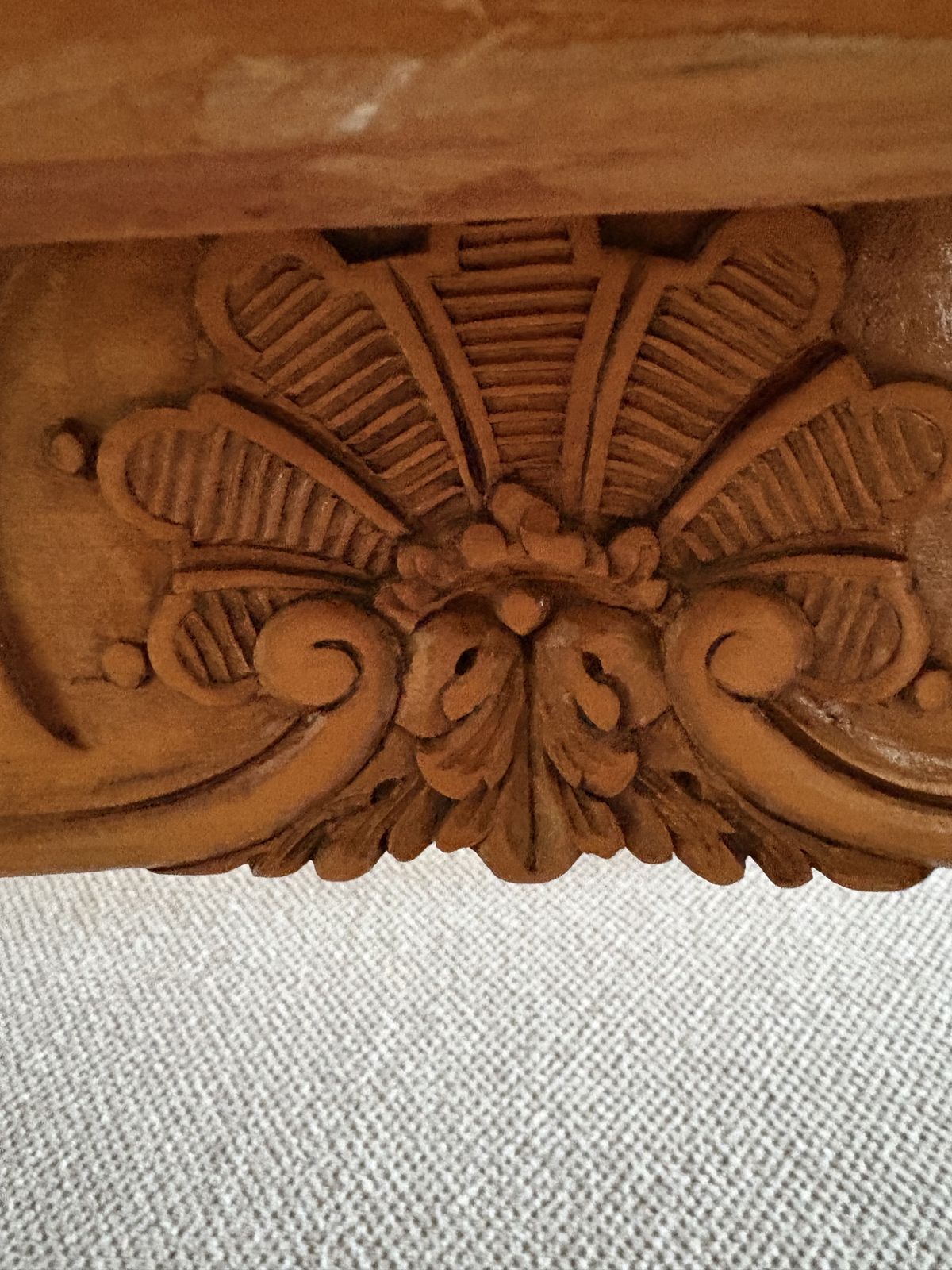 French Walnut Table; Parquetry; 2 Extending Leaves: Cabriole Legs, Seats 10 photo Furniture