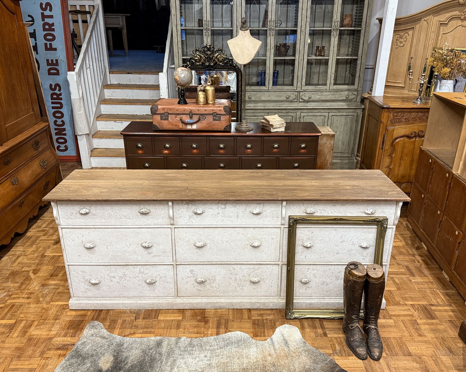 Large French Haberdashery Chest Of Drawers photo 2350.0