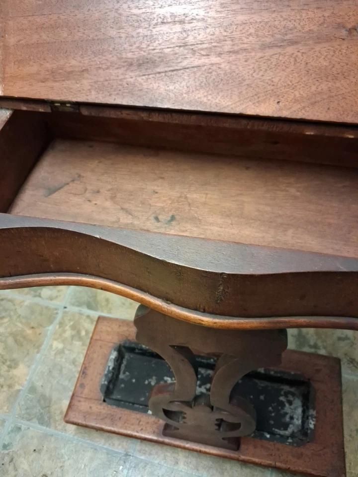 Antique Hall Stand With Umbrella Holder, Original Drip Tray & Key / Glove Box photo for sale