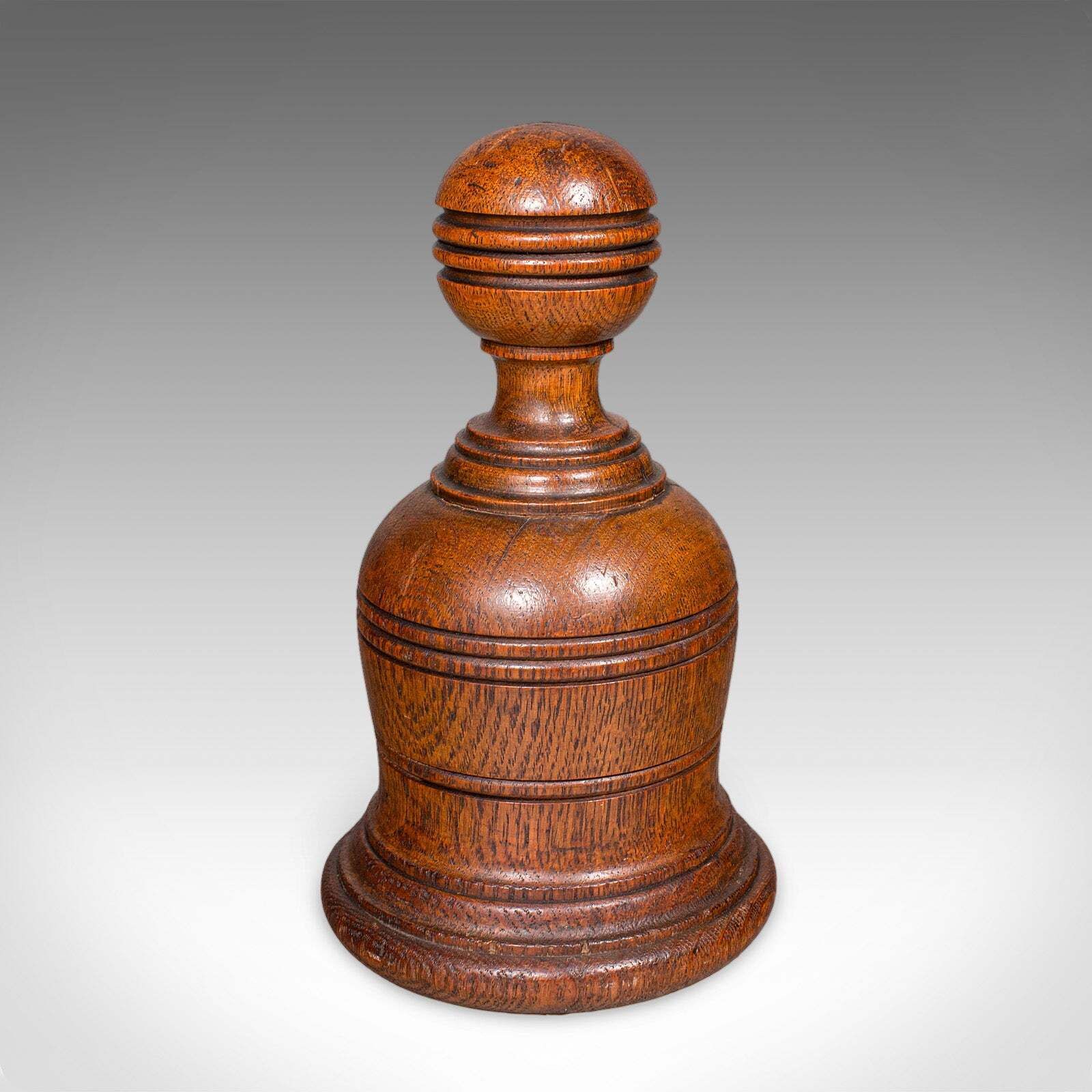 Antique Turned Doorstop, Scottish, Oak, Country House, Door Keeper, Victorian photo 607.0